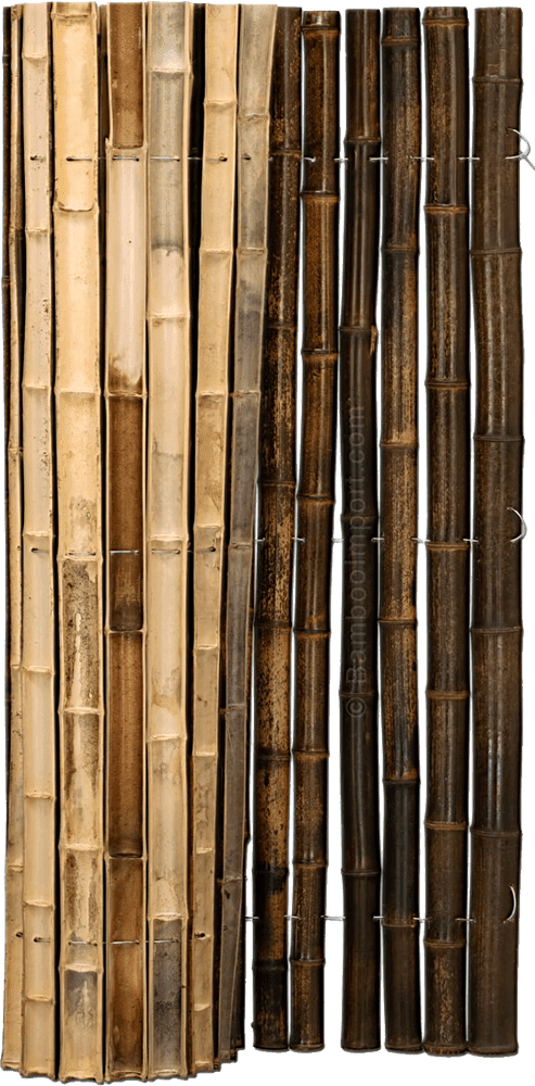 Bamboo Mat Half-round Dark - Nigra