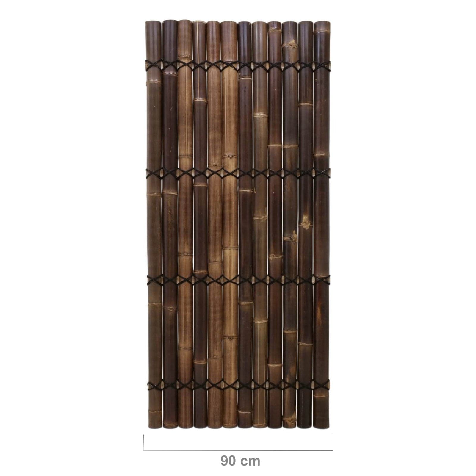 Bamboo Fence Half-round Dark - Java