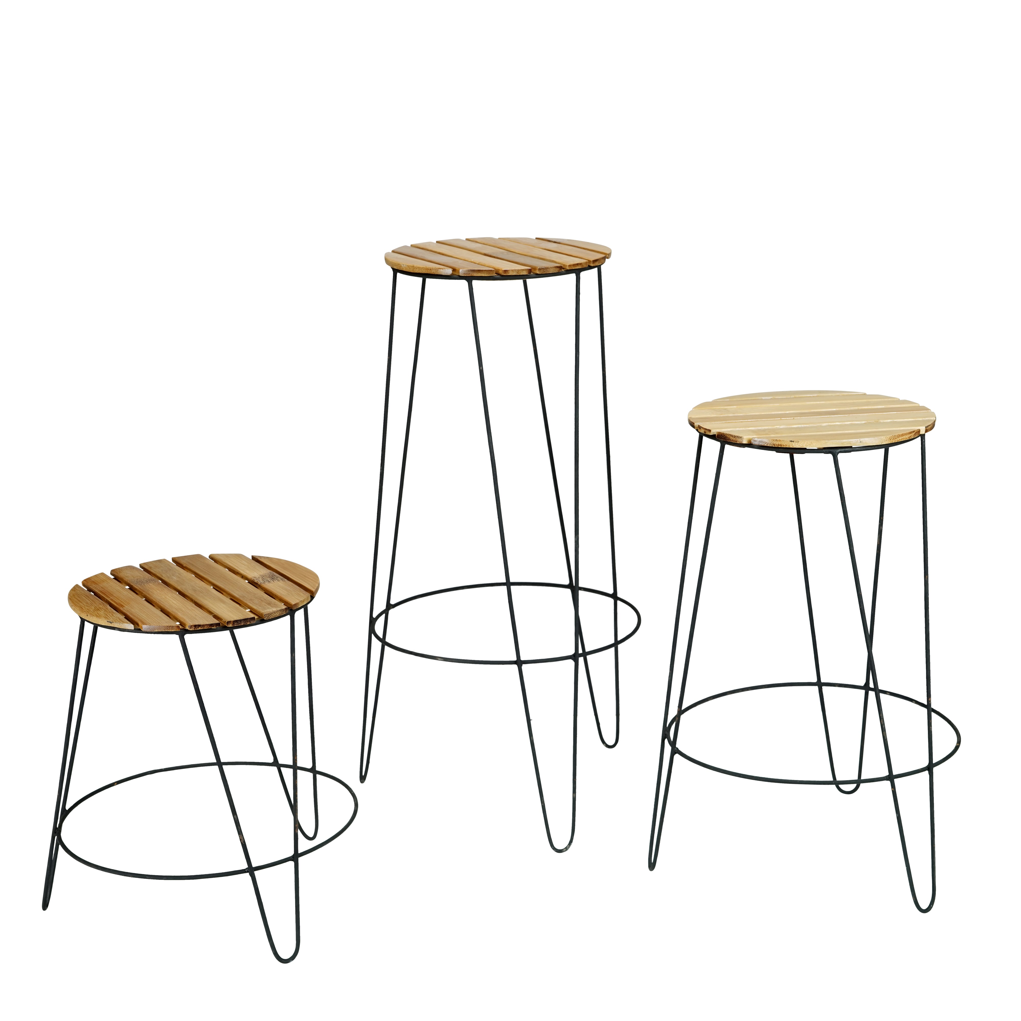 Bamboe Plantenstandaard Set - Caramel - Tali
