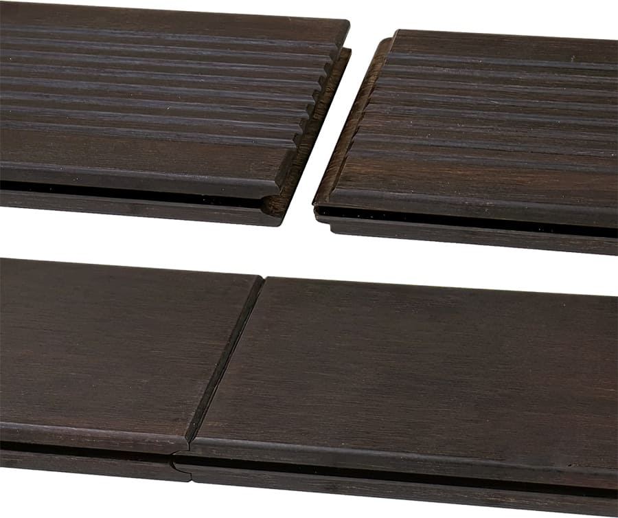 Bamboe Vlonderplank Thermo - Zwart