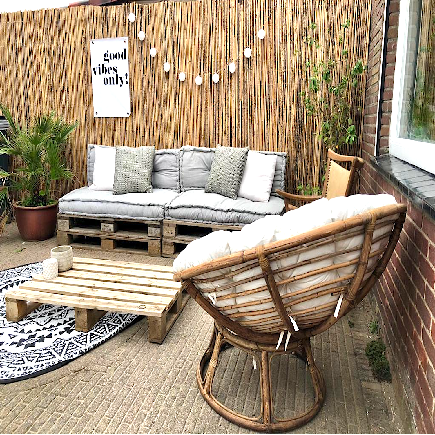 Bamboe Mat Gespleten - Naturel - Tonkin