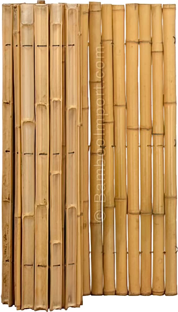 Bamboe Mat Halfrond Naturel - Moso