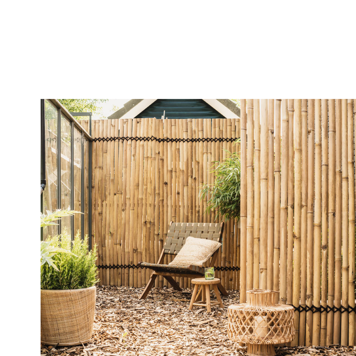 Bamboe Schutting Latten Naturel - Tali